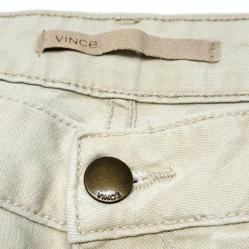 Vince Crop Skinny Ankle Khaki Jeans 25 EUC - Picture 5 of 13